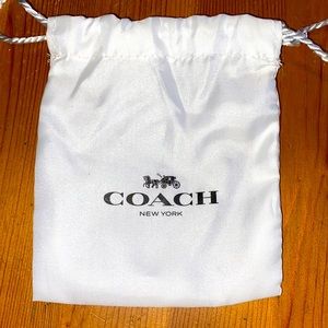Coach White Dust Bag Small